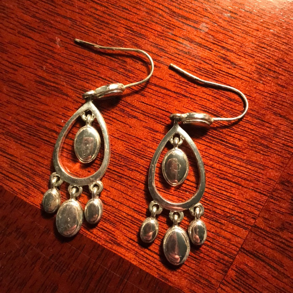 Silver earrings